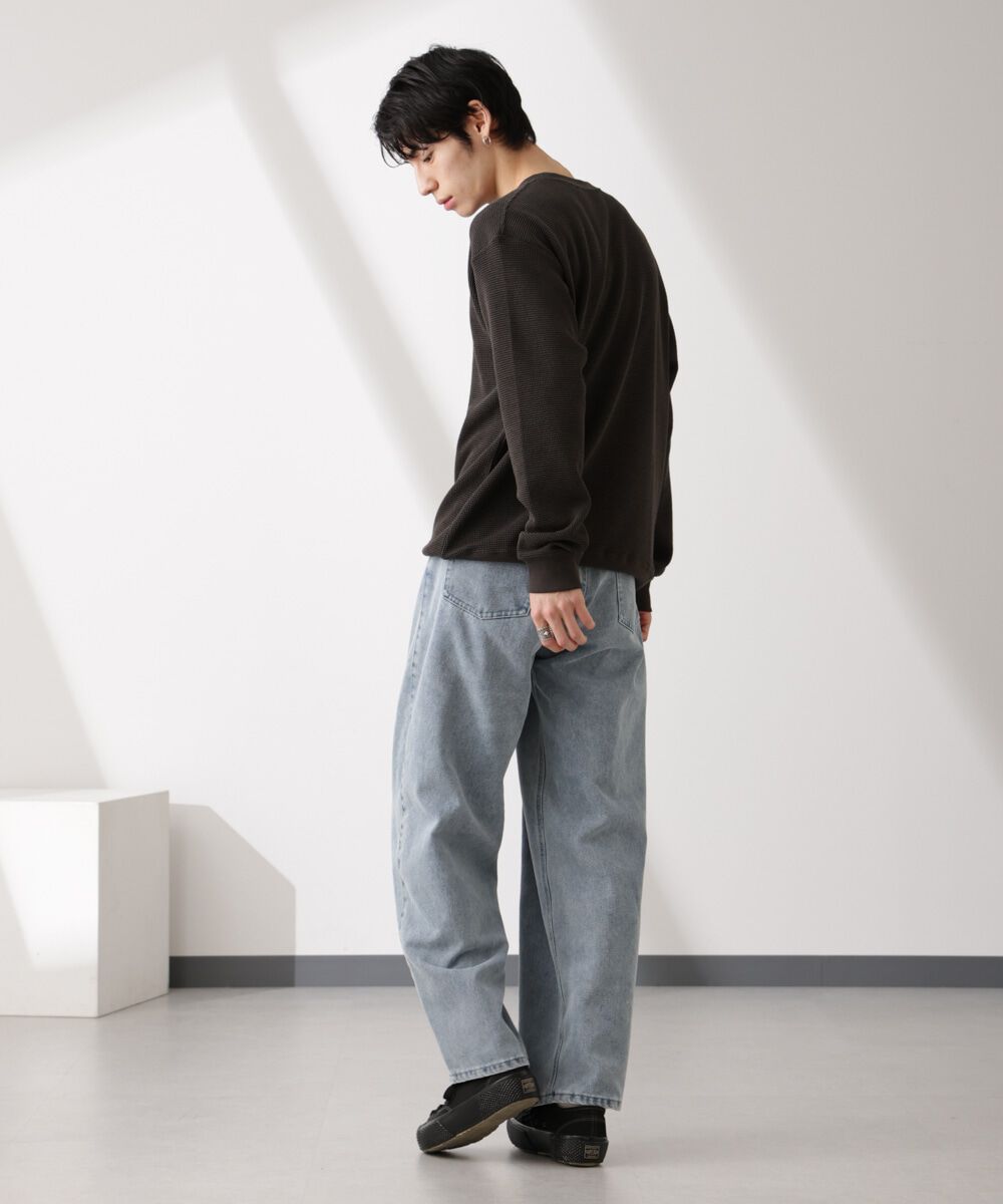 nano･universe「テックワッフルクルーネックTシャツ」|Tシャツ・カットソー|