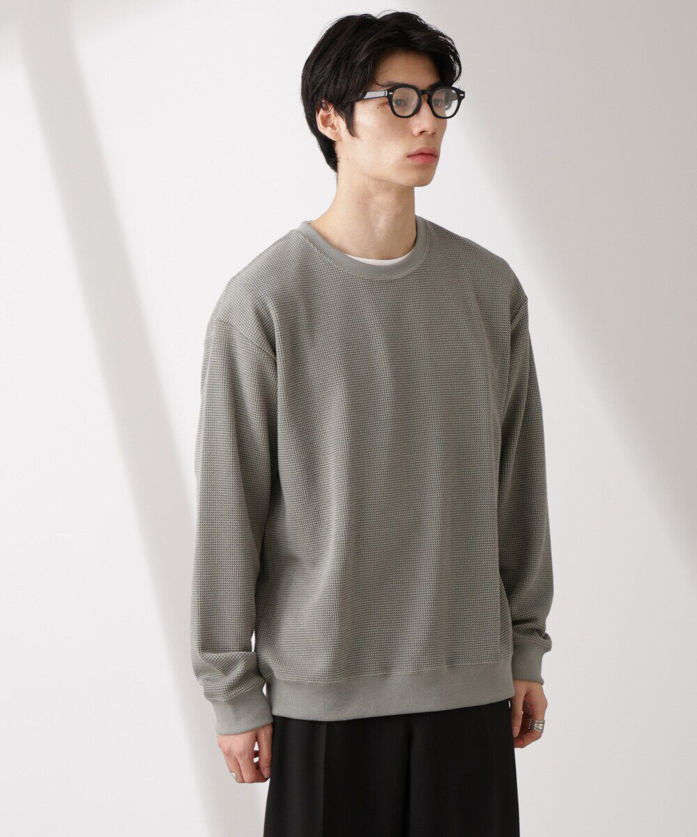 nano･universe「テックワッフルクルーネックTシャツ」|Tシャツ・カットソー|