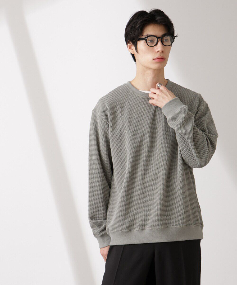 nano･universe「テックワッフルクルーネックTシャツ」|Tシャツ・カットソー|