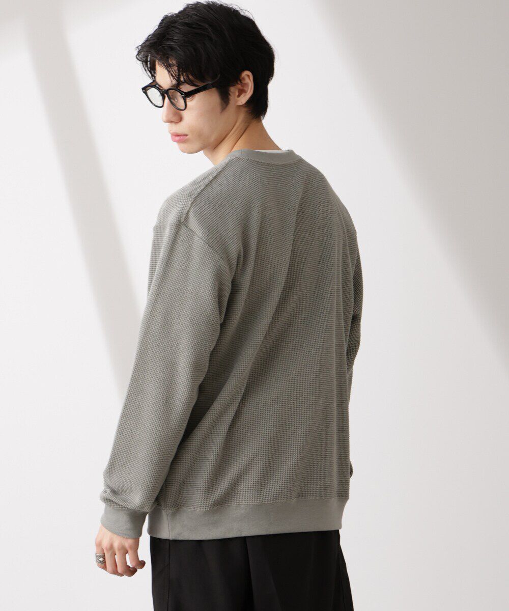 nano･universe「テックワッフルクルーネックTシャツ」|Tシャツ・カットソー|