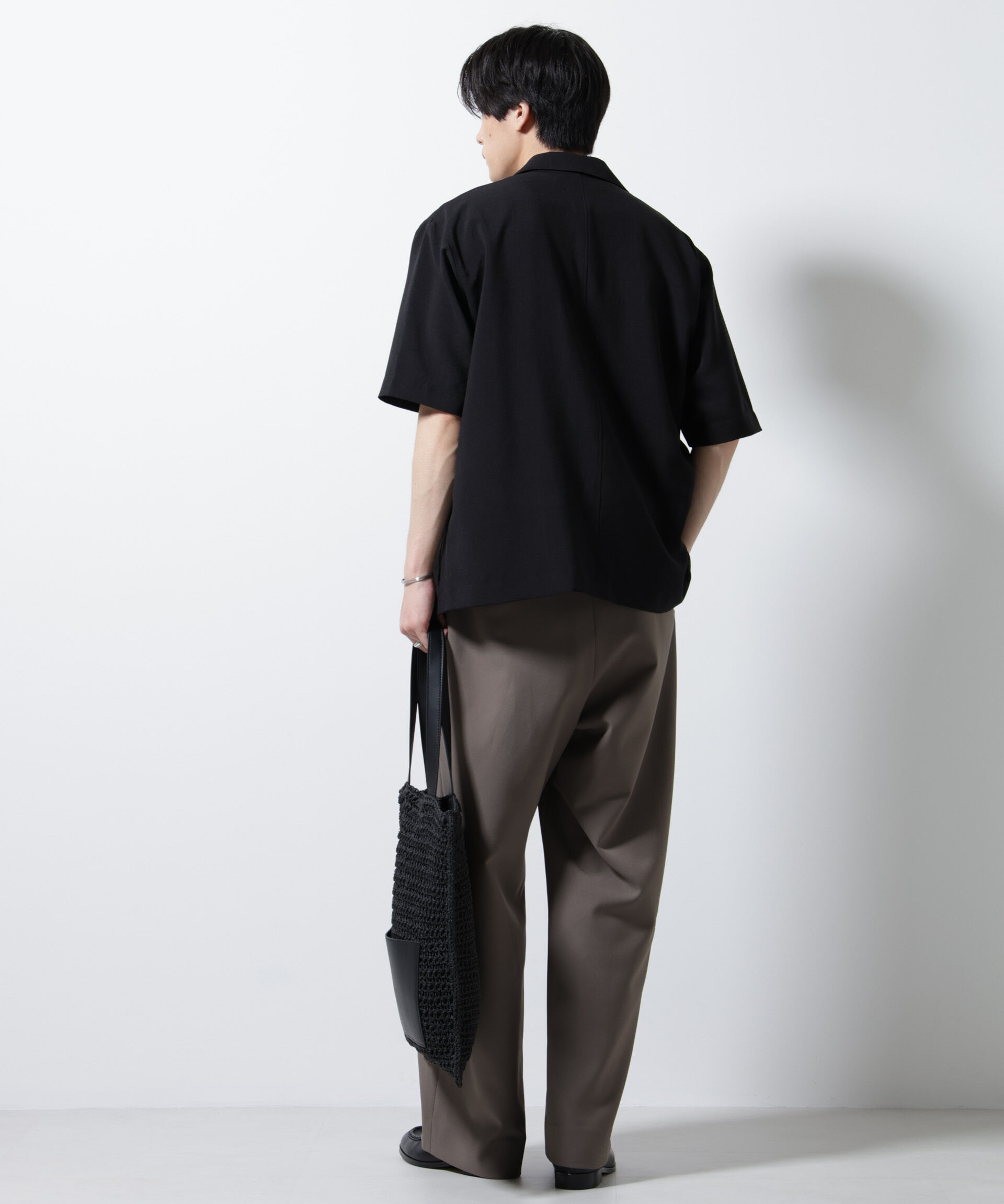 nano･universe「メランジドライシャツジャケット 半袖（セットアップ可）」|シャツ・ブラウス|