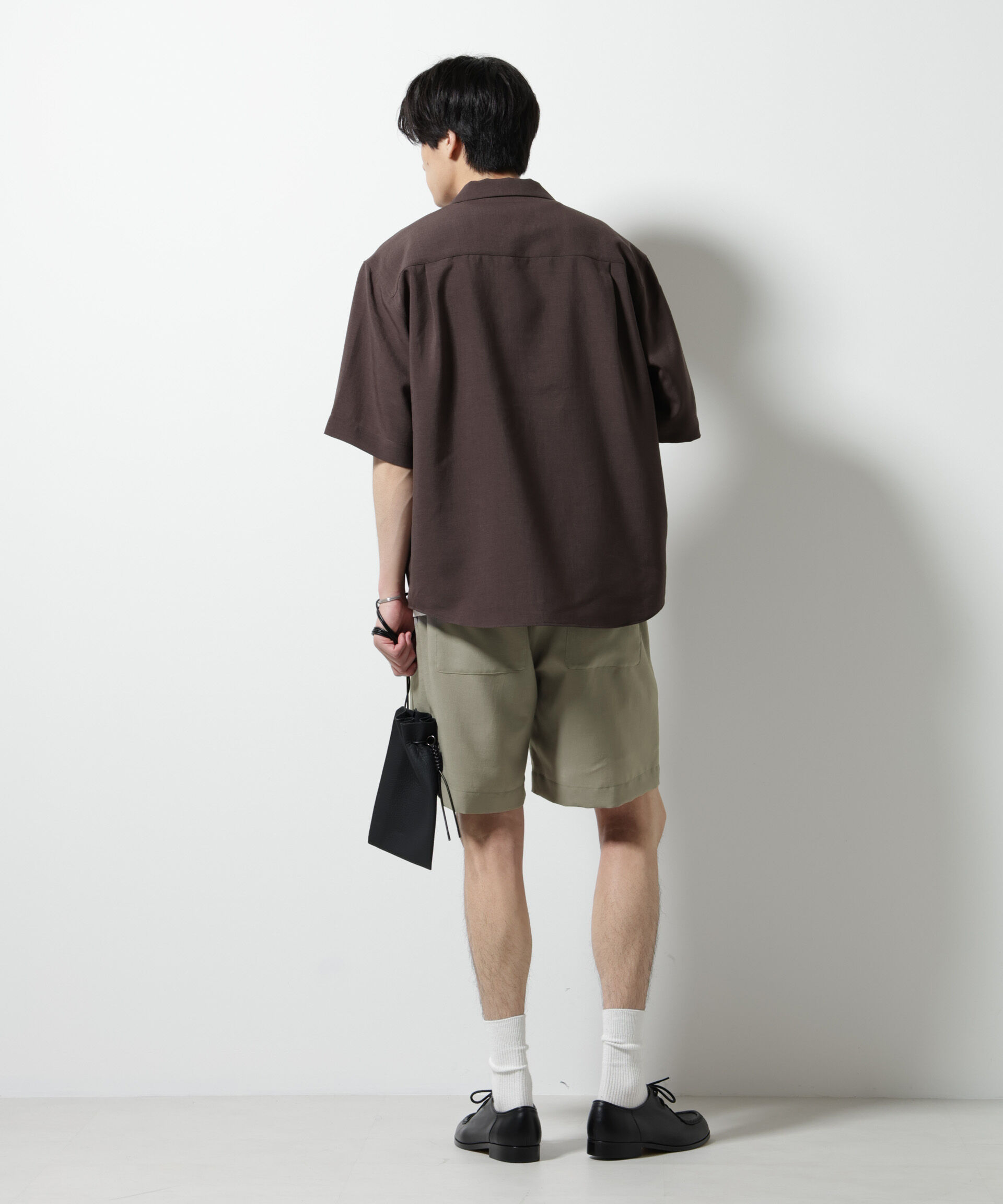 nano･universe「メランジドライイージーショートパンツ（セットアップ可）」|チノ|