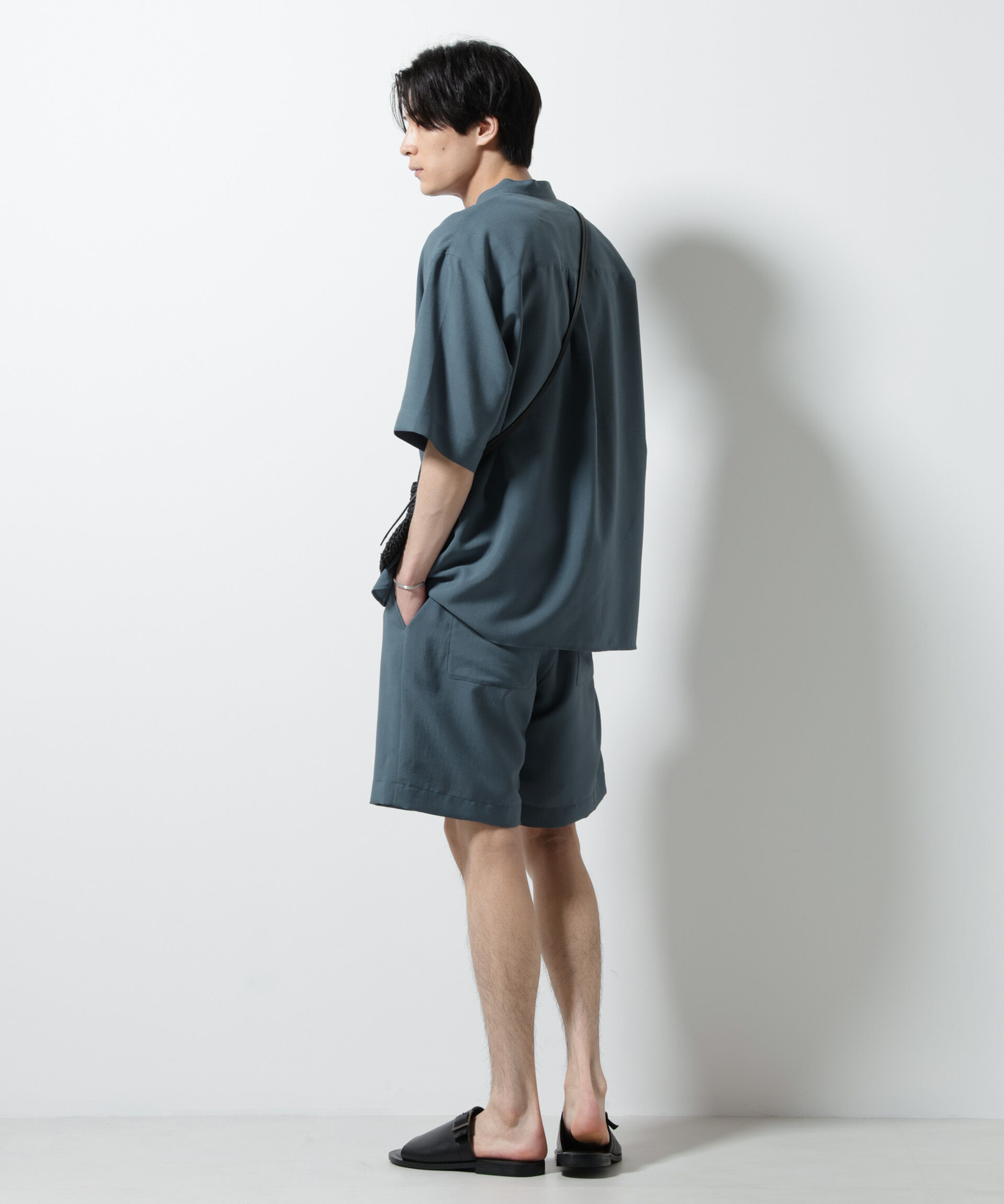 nano･universe「メランジドライイージーショートパンツ（セットアップ可）」|チノ|