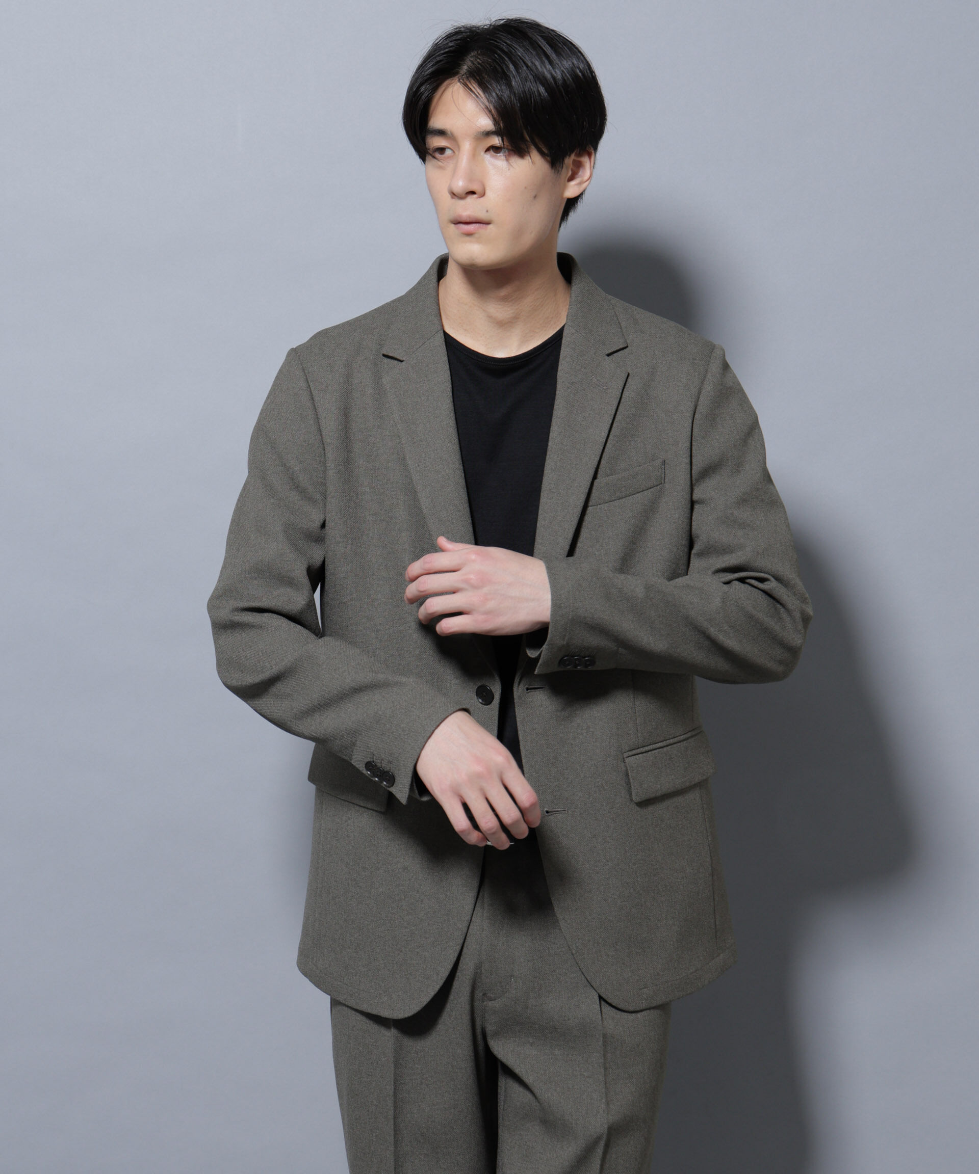 nano･universe「「Damerino」LANATEC(R)メランジオックスストレッチセットアップ」|スーツ|