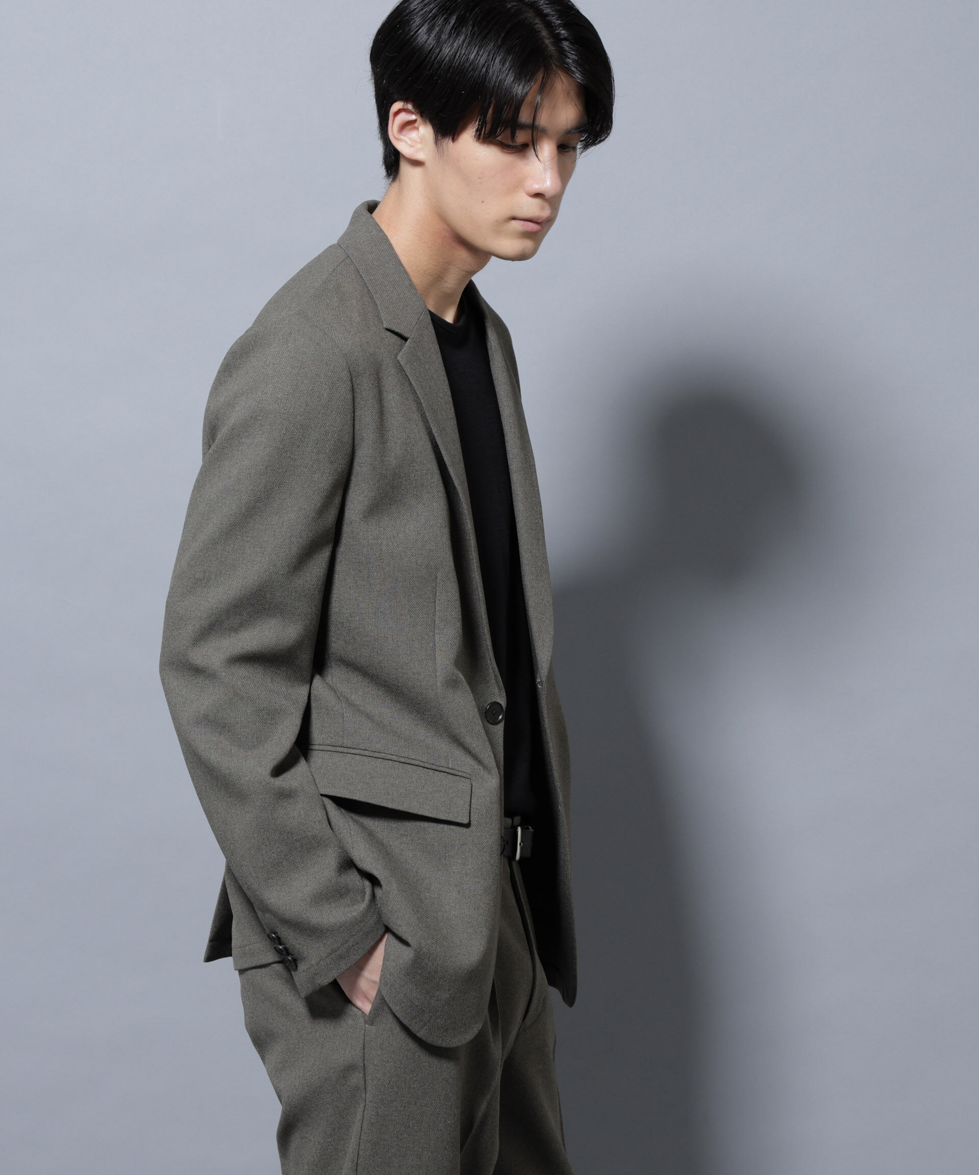 nano･universe「「Damerino」LANATEC(R)メランジオックスストレッチセットアップ」|スーツ|