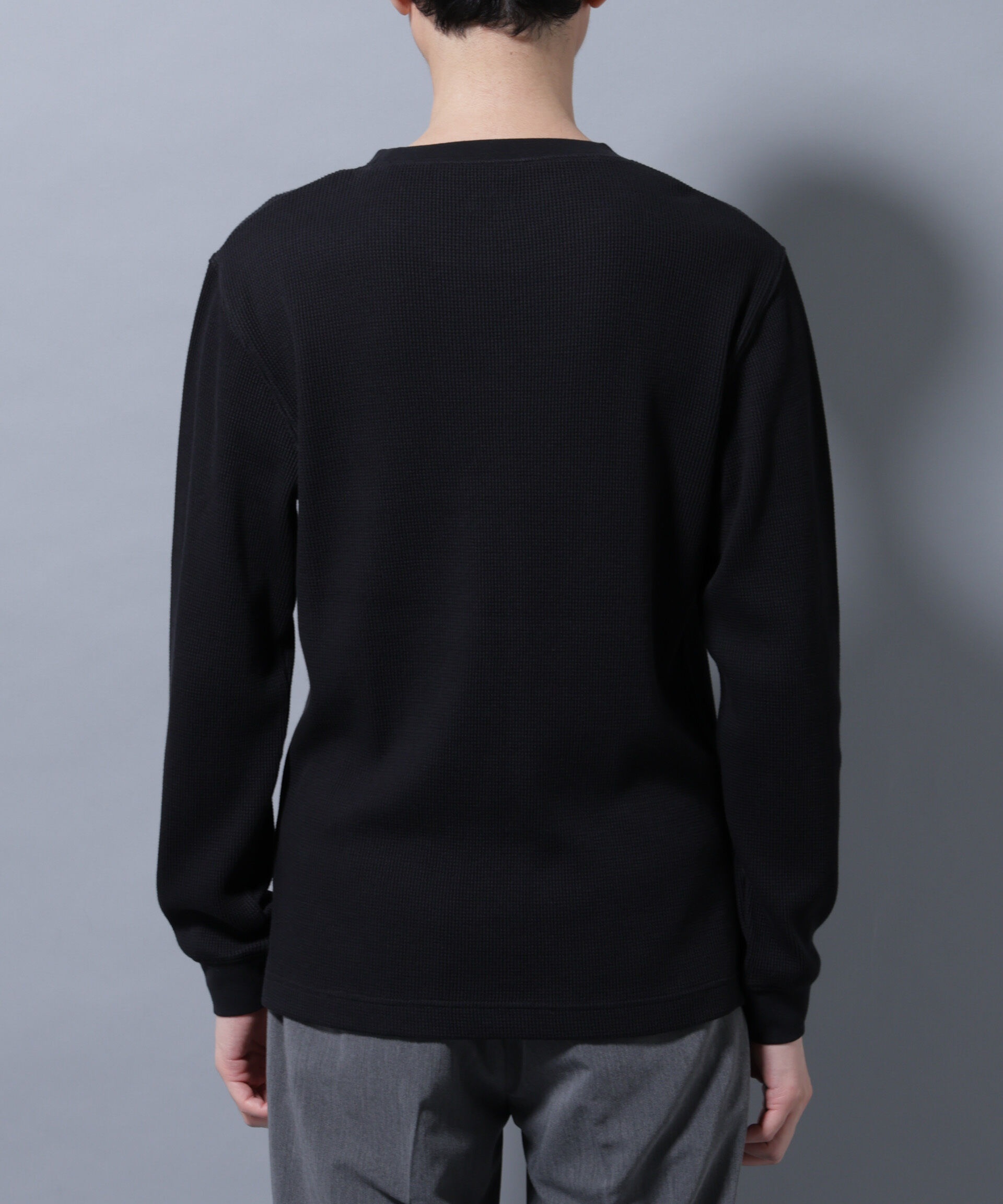 nano･universe「アンチスメルワッフルTシャツ 長袖」|Tシャツ・カットソー|