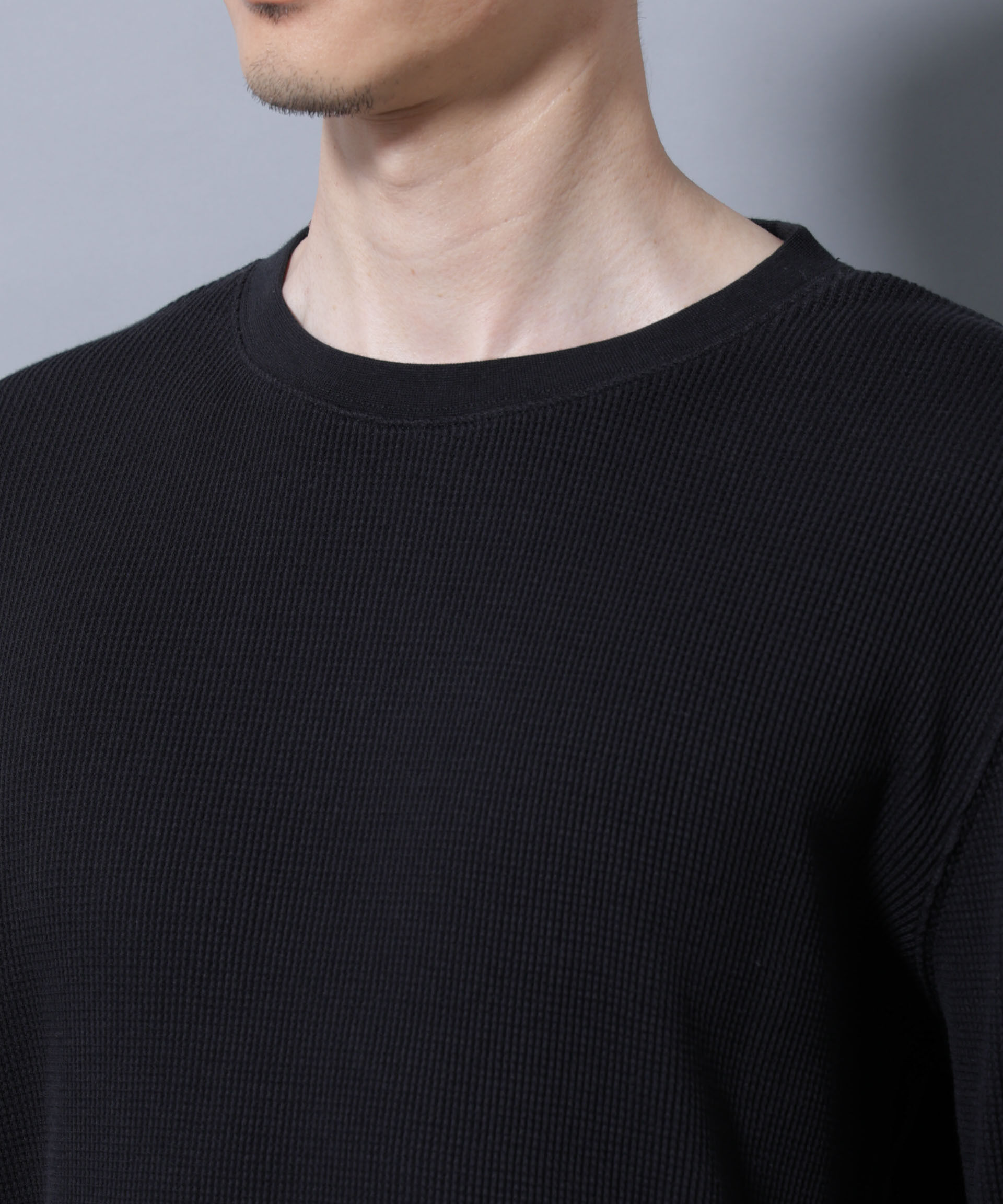 nano･universe「アンチスメルワッフルTシャツ 長袖」|Tシャツ・カットソー|