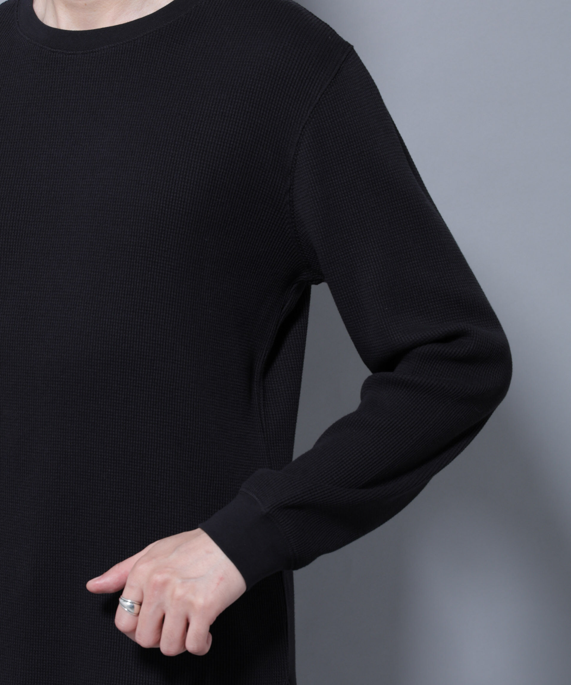 nano･universe「アンチスメルワッフルTシャツ 長袖」|Tシャツ・カットソー|