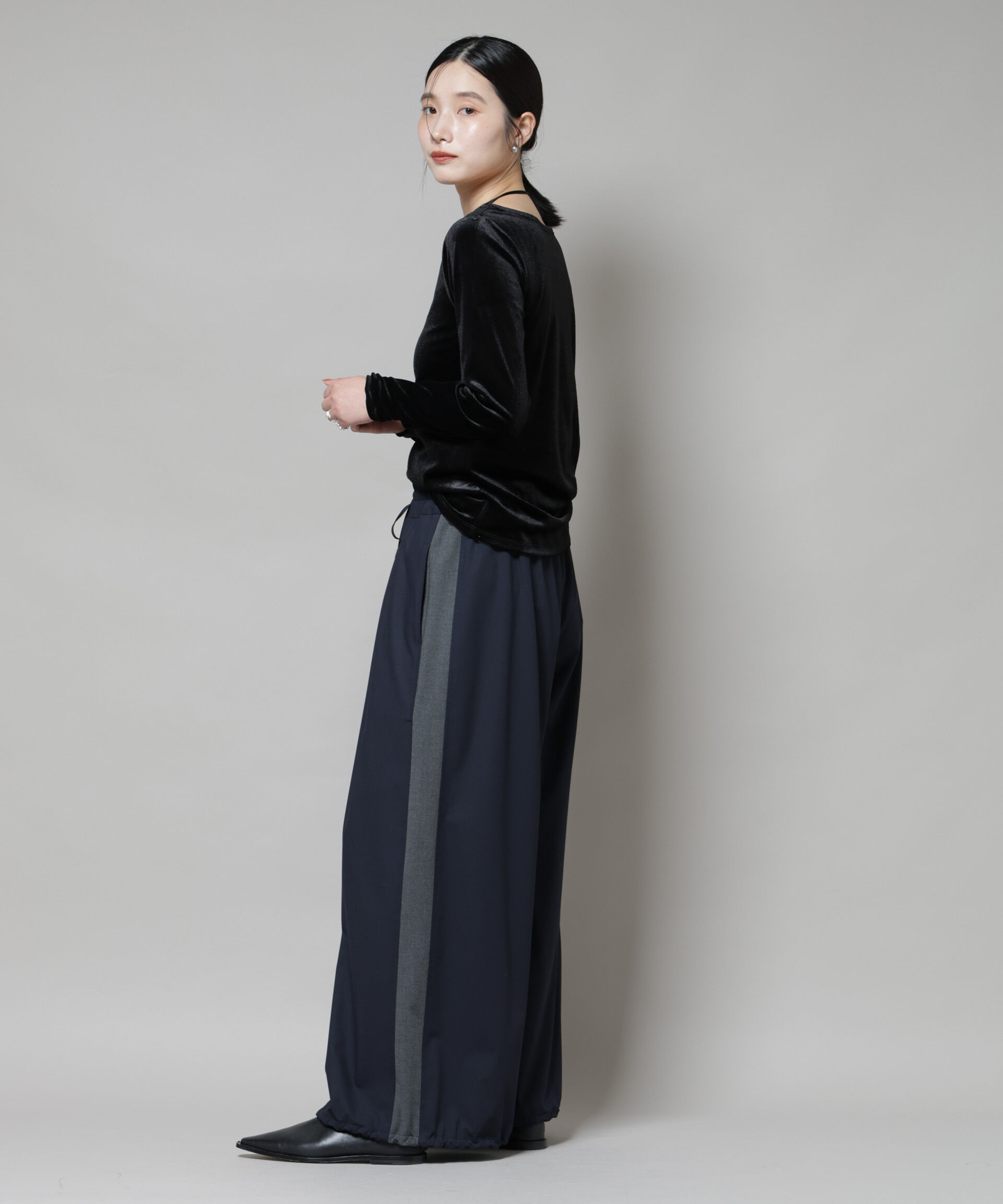 nano･universe「前後2wayベロアカットトップス(セットアップ可)」|Tシャツ・カットソー|