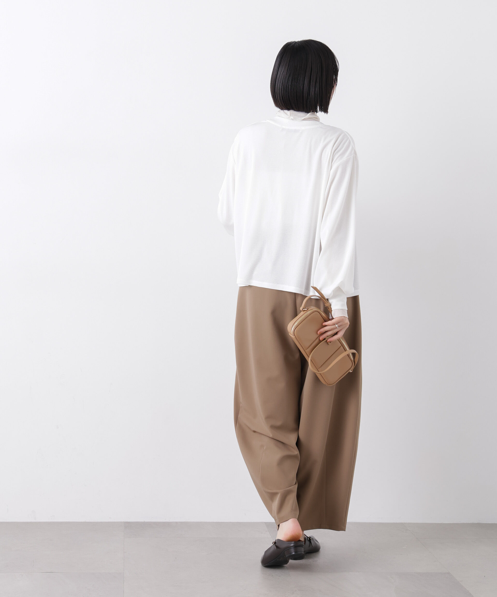 nano･universe「シアーカットVネックカーディガン」|Tシャツ・カットソー|