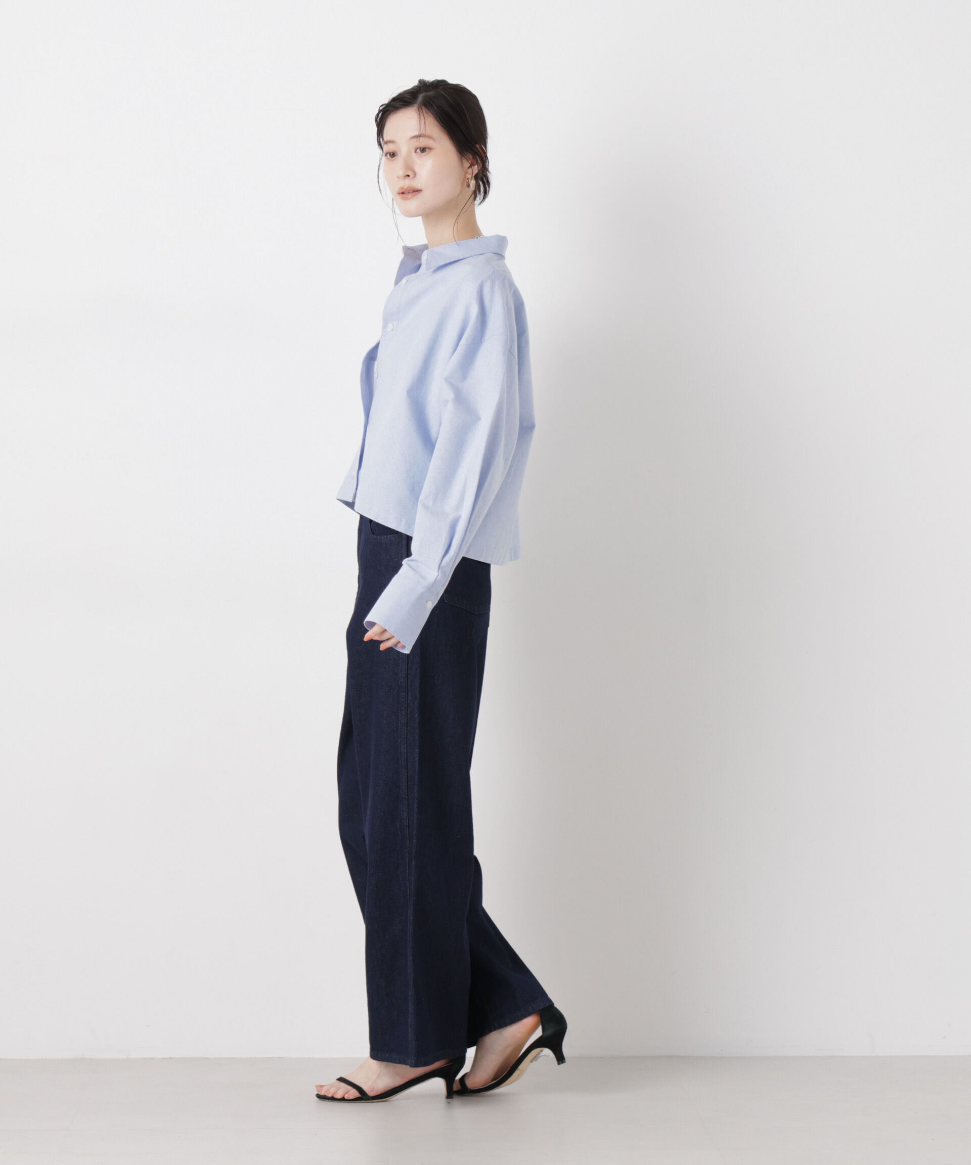 nano･universe「オックスクロップドシャツ」|シャツ・ブラウス|