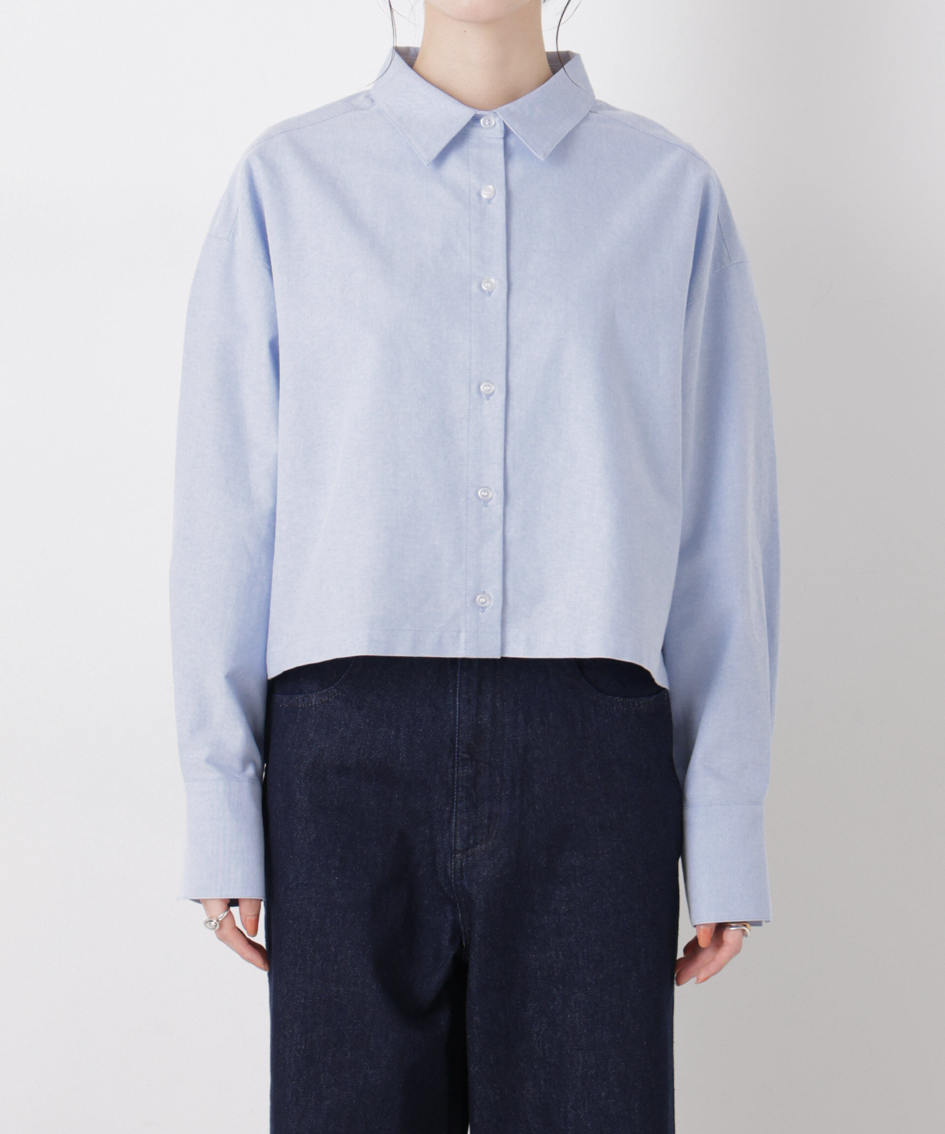 nano･universe「オックスクロップドシャツ」|シャツ・ブラウス|
