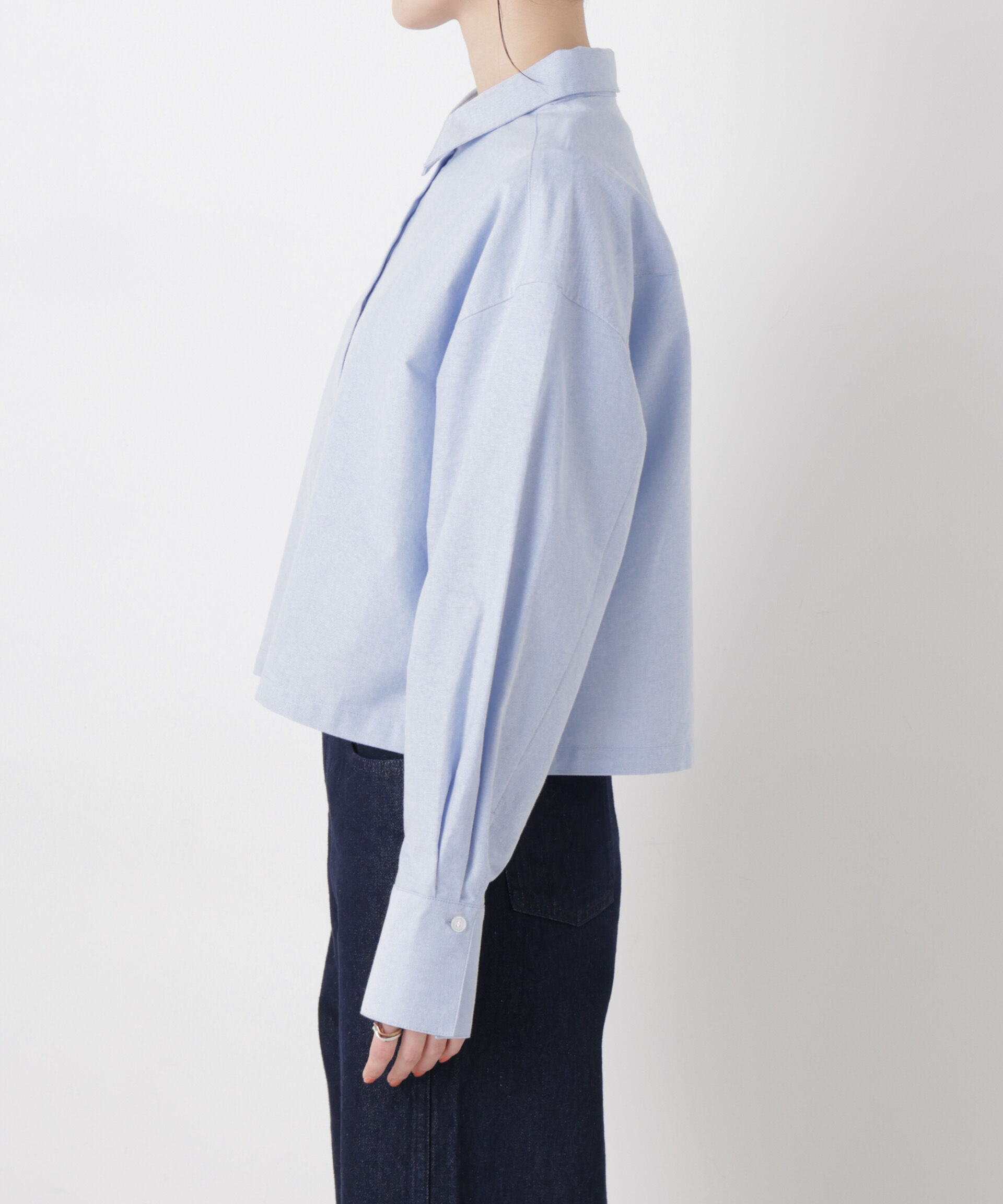 nano･universe「オックスクロップドシャツ」|シャツ・ブラウス|