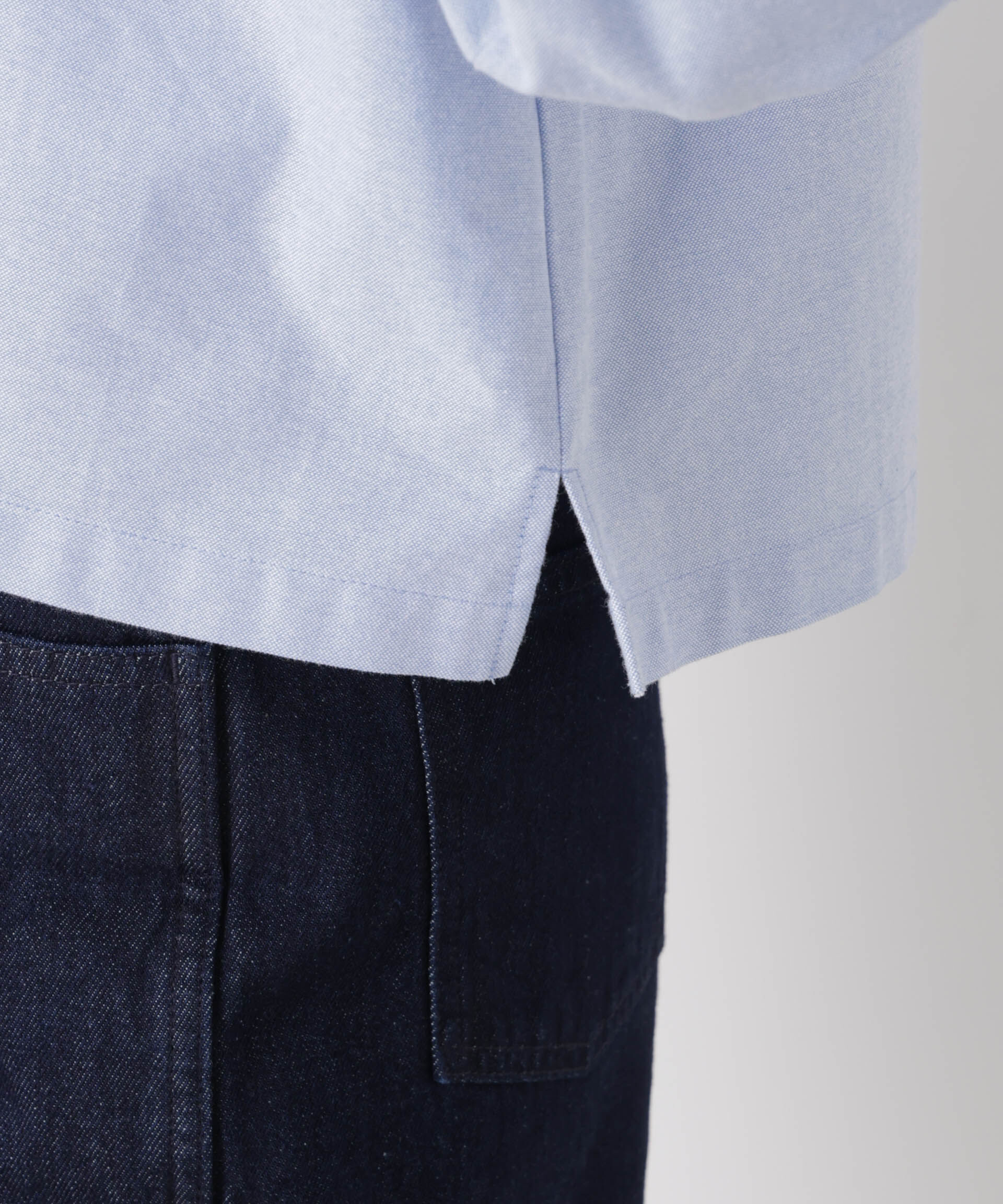 nano･universe「オックスクロップドシャツ」|シャツ・ブラウス|