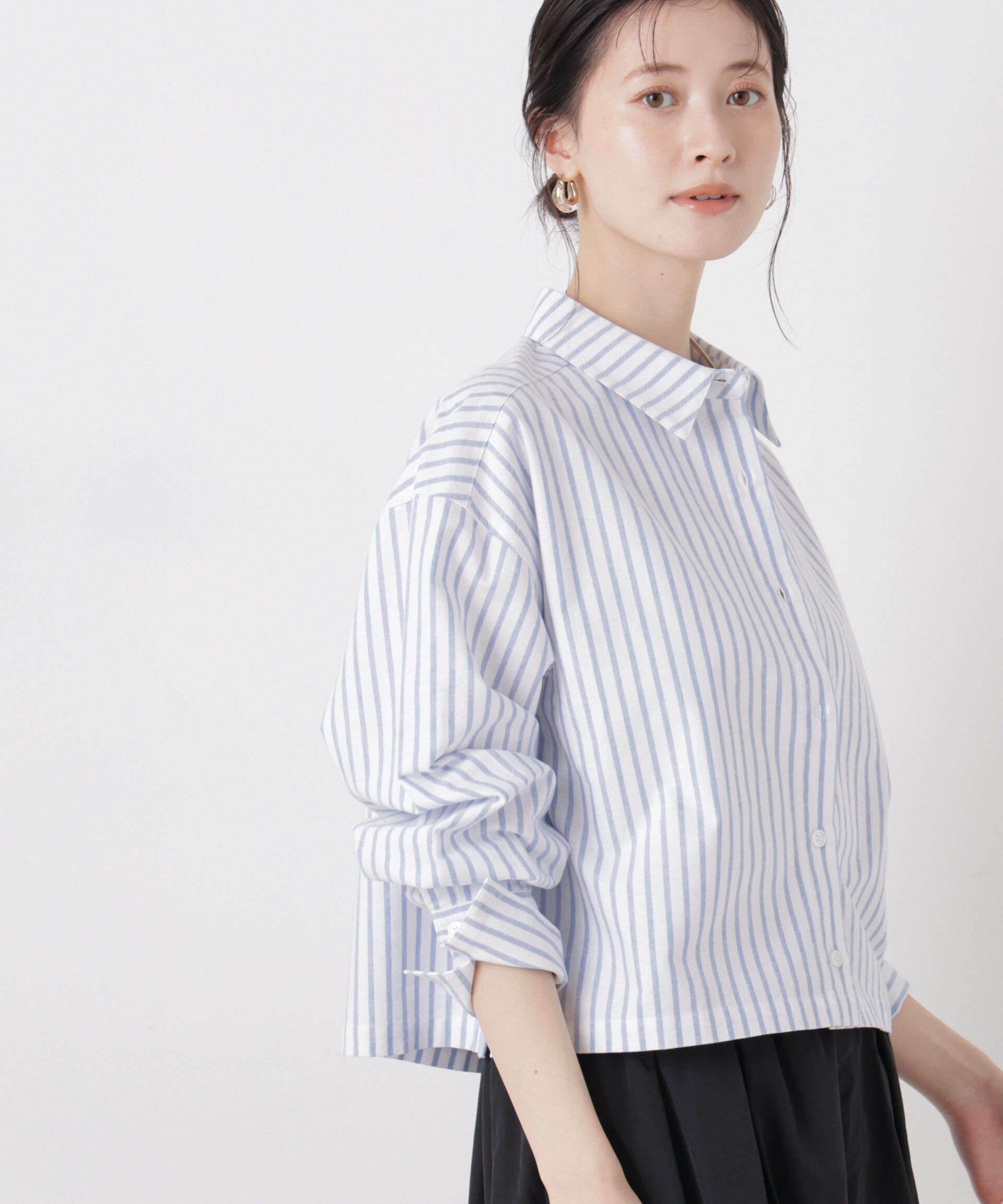 nano･universe「オックスクロップドシャツ」|シャツ・ブラウス|