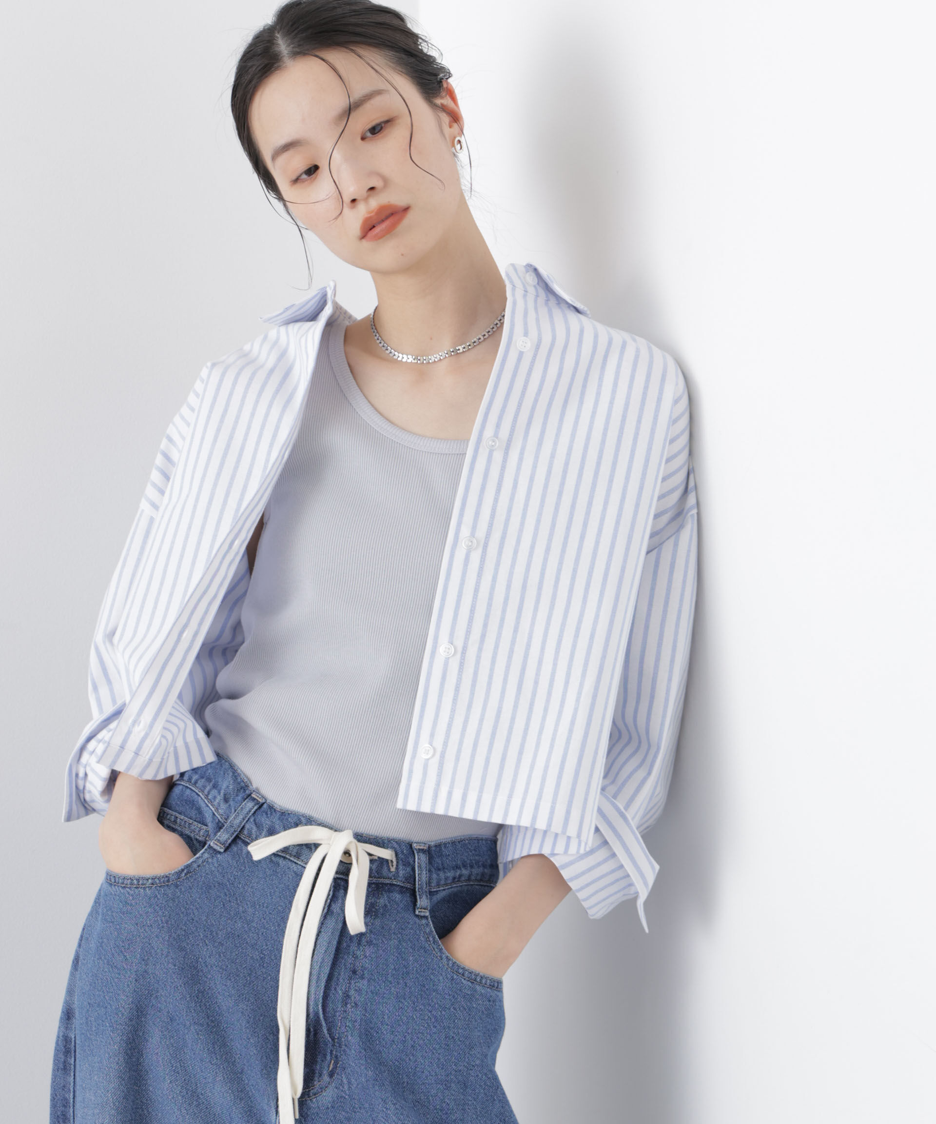 nano･universe「オックスクロップドシャツ」|シャツ・ブラウス|