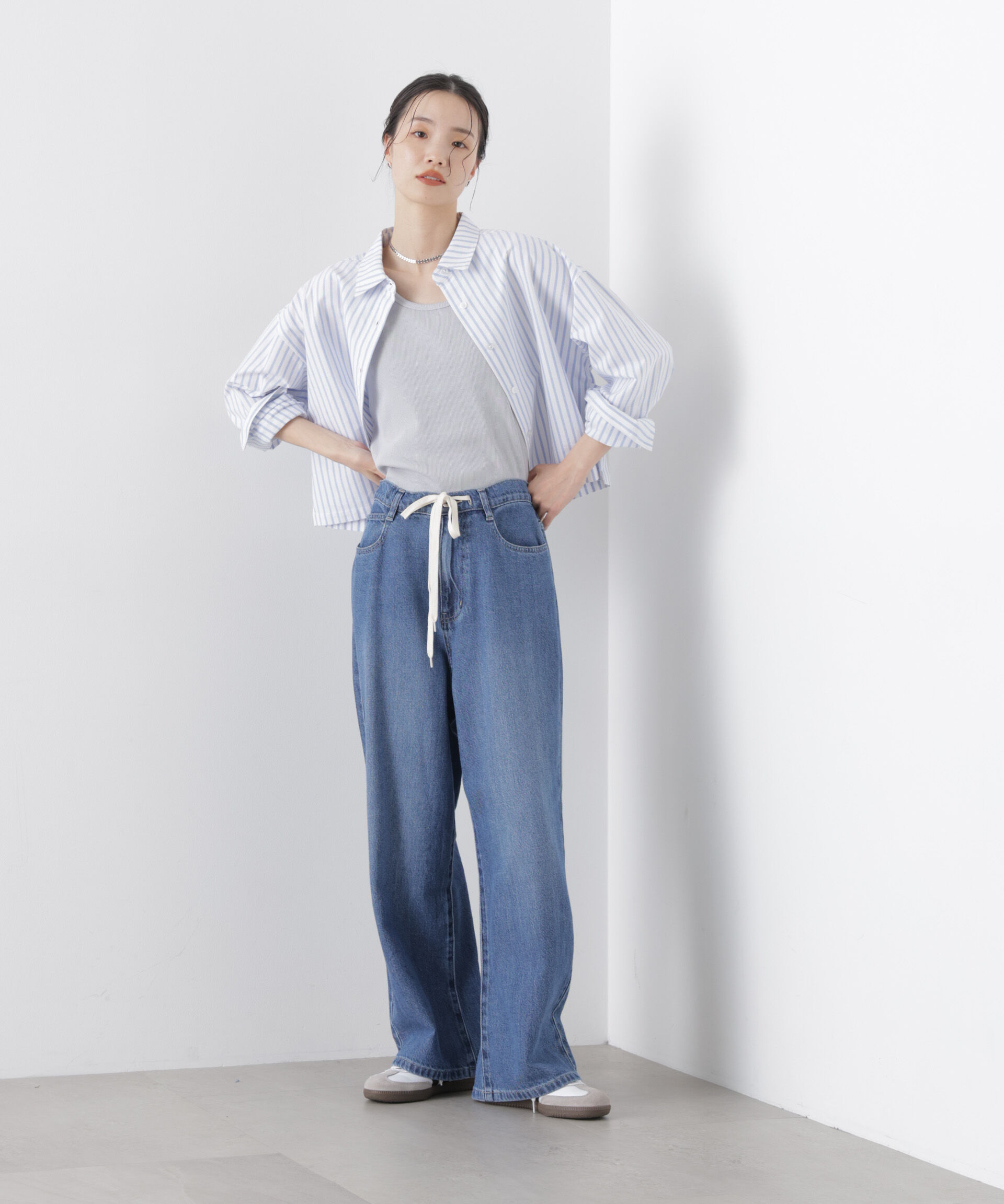 nano･universe「オックスクロップドシャツ」|シャツ・ブラウス|