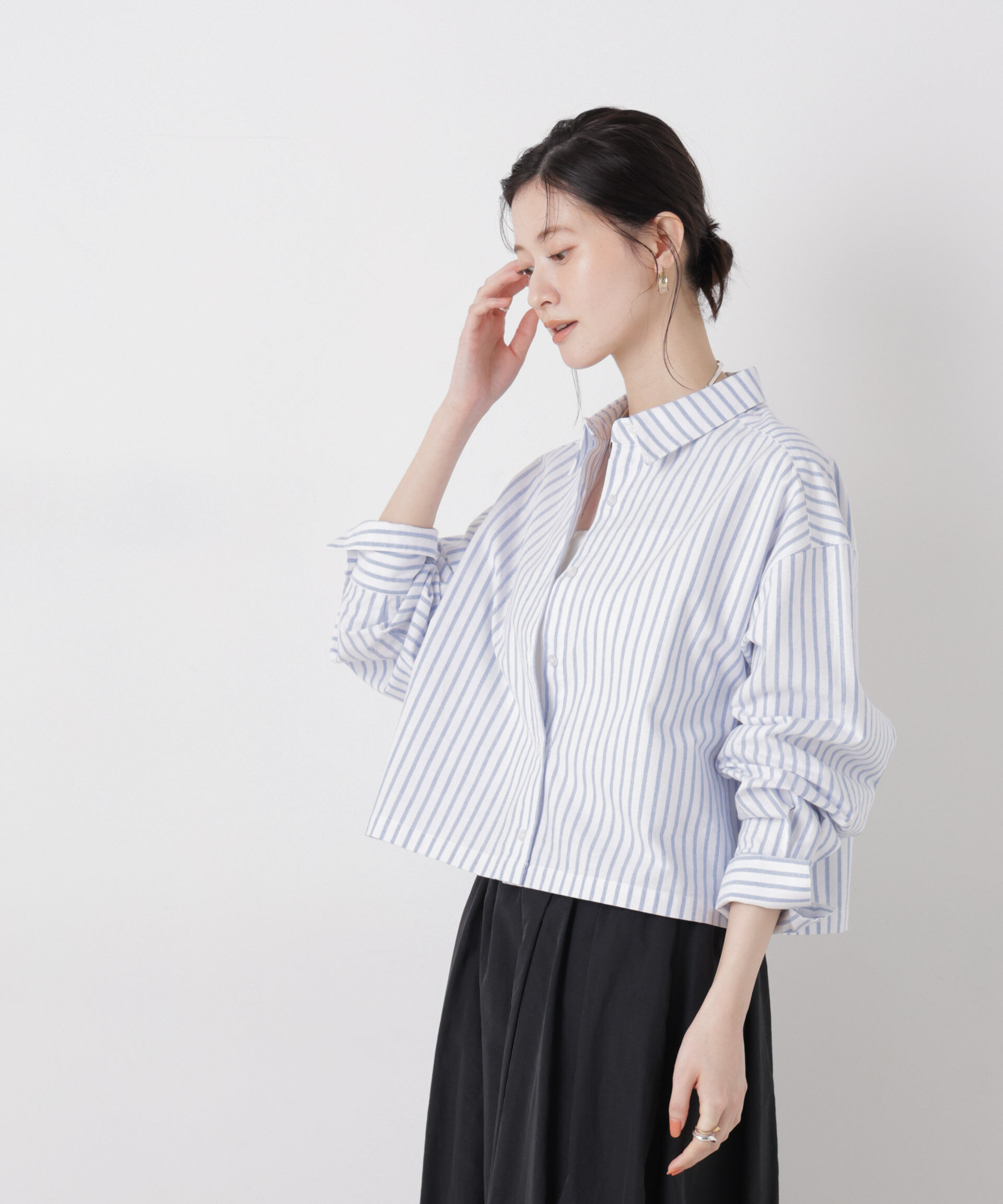 nano･universe「オックスクロップドシャツ」|シャツ・ブラウス|