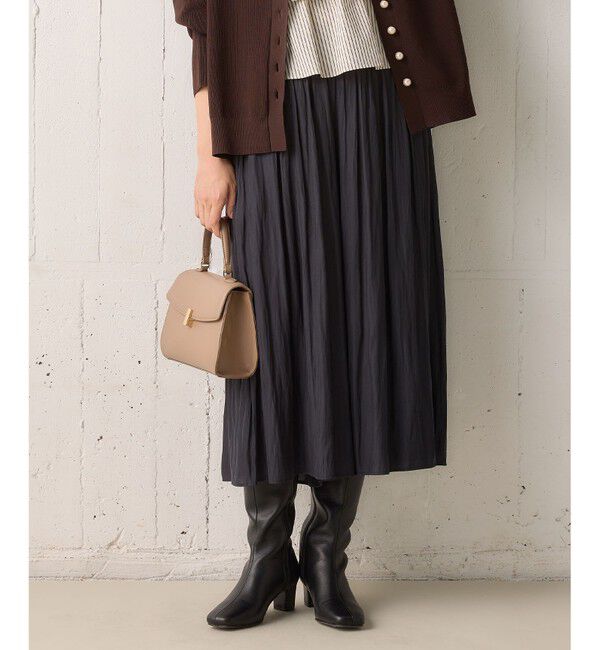 組曲「【秋色追加！大人気定番アイテム】ギャザーライトデシン パンツ」|その他|ブラック系