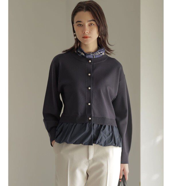 組曲「【前後着用可】バルーンドッキング ニット」|ニット・セーター|ネイビー系