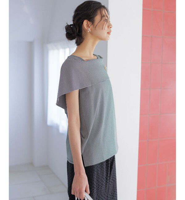 組曲「GIZAコットンオフショルダー カットソー」|Tシャツ・カットソー|