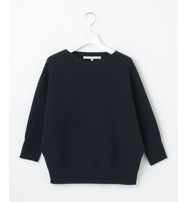 自由区「【洗える】コットンストレッチホールガーメント プルオーバーニット」|ニット・セーター|