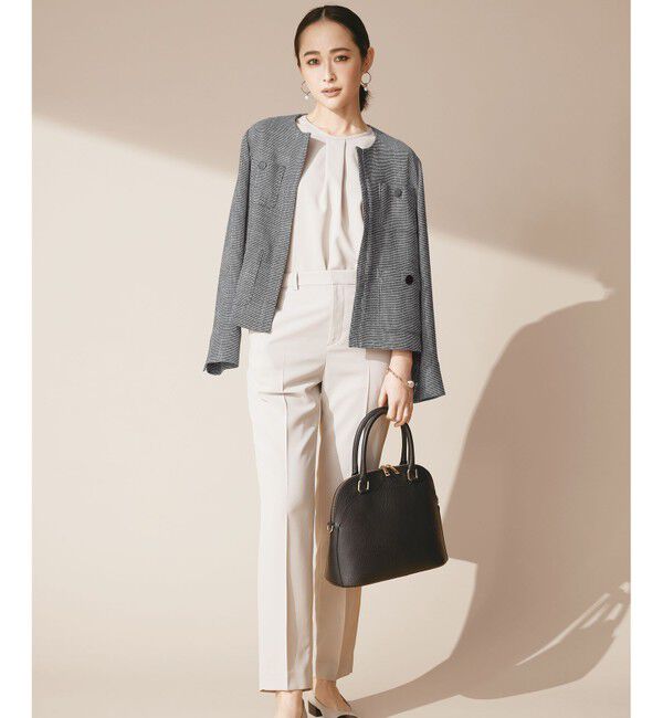 自由区「【セットアップ対応・UVカット・接触冷感・洗える】ライトストレッチ ブラウス」|シャツ・ブラウス|