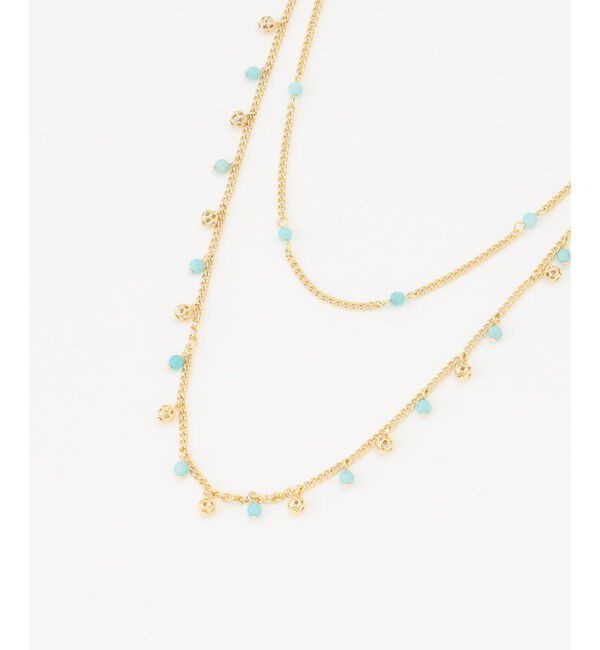 自由区「【カタログ掲載】ストーンミックスフリンジ2WAY ネックレス」|ネックレス|