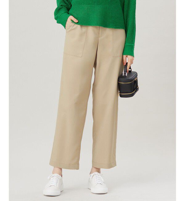 自由区「【洗える】ストレッチライトツイルベイカー パンツ」|その他|ベージュ