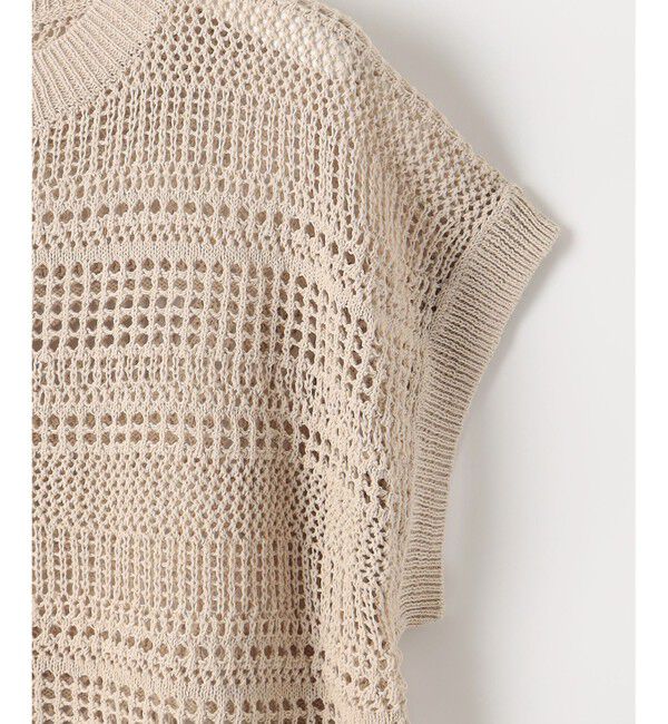 自由区「【洗える】レーシーリネンコットン ニット」|ニット・セーター|