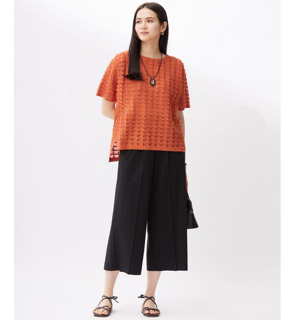 自由区「【セットアップ対応】シアーカットジャカード ニット」|ニット・セーター|