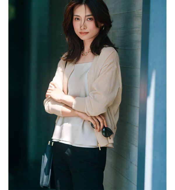 23区「【洗える】スムースサテン キャミソール」|キャミソール|