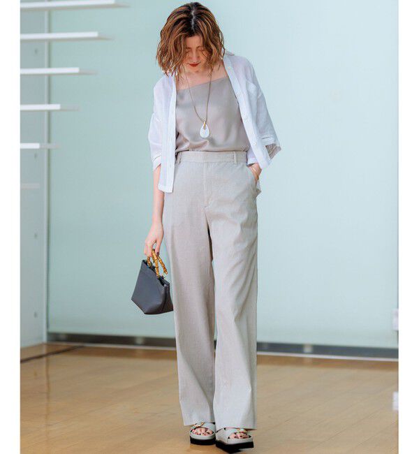 23区「【洗える】スムースサテン キャミソール」|キャミソール|