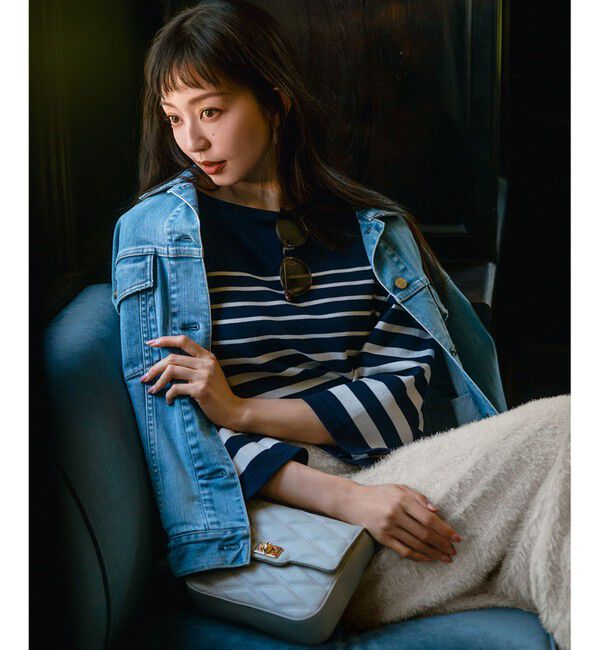 23区「【洗える】Armor-lux ベルスリーブボーダー カットソー」|Tシャツ・カットソー|ｸﾞﾚｲｯｼ