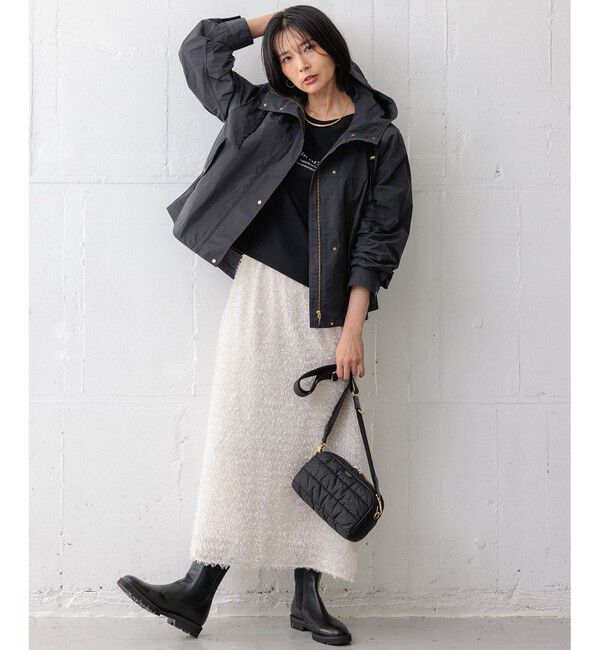 23区「【洗える】ライトコットンテリー ワイドスリーブ ロゴ カットソー」|Tシャツ・カットソー|