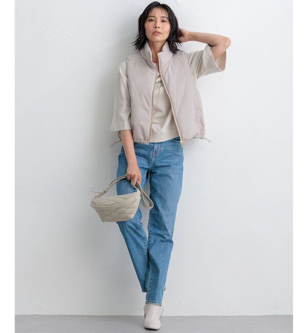 23区「【洗える】ライトコットンテリー ワイドスリーブ ロゴ カットソー」|Tシャツ・カットソー|