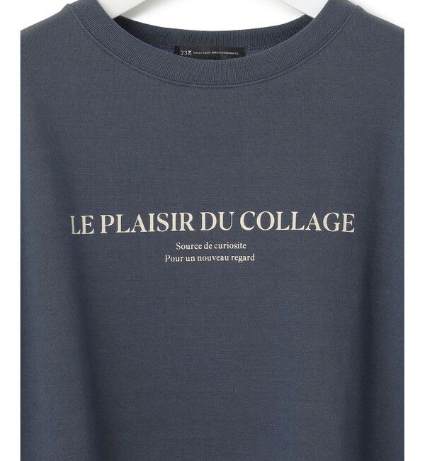 23区「【洗える】ライトコットンテリー ワイドスリーブ ロゴ カットソー」|Tシャツ・カットソー|