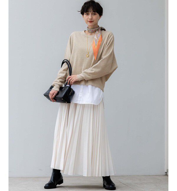 23区「【GLOW10月号掲載/洗える】ナチュラルコットンベアコンビ カットソー」|Tシャツ・カットソー|