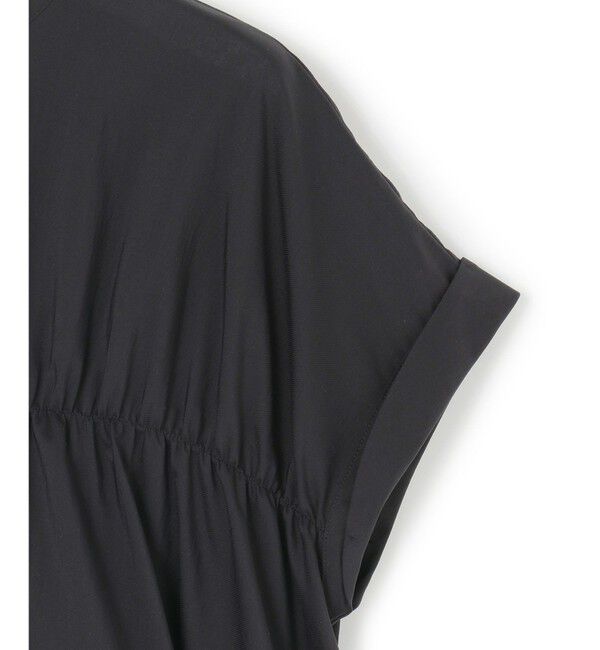 23区「【撥水加工/洗える】シアーナイロンツイル ギャザー ブラウス」|シャツ・ブラウス|