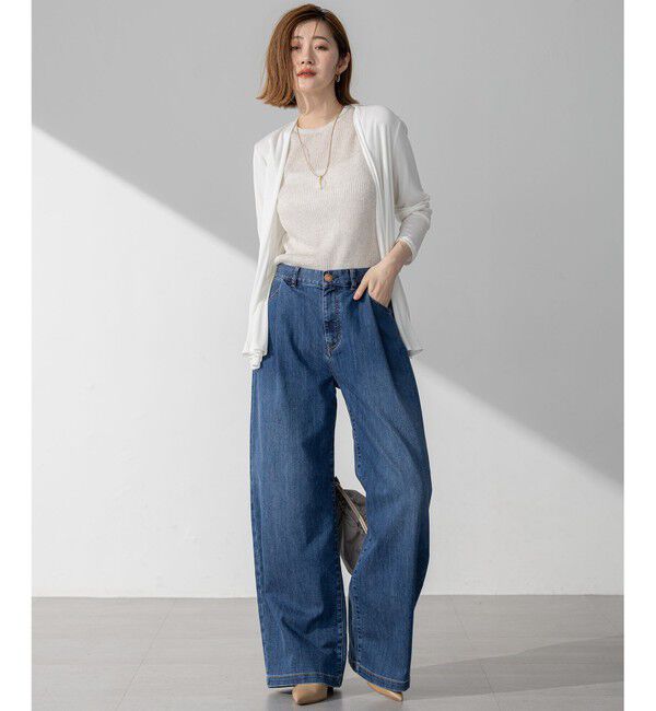 23区「【Oggi6月号掲載/接触冷感】23区DENIM サマー タック ワイド パンツ」|その他|