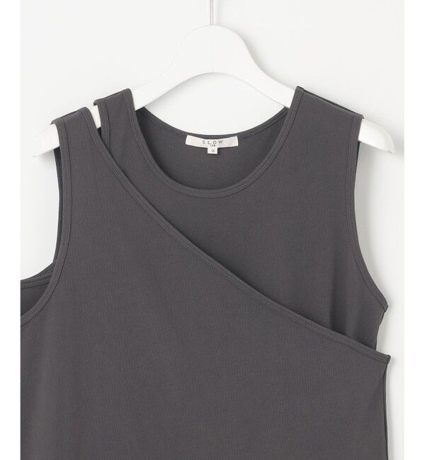 23区「【SLOW/一部店舗限定】ライトツイストコットン レイヤード タンクトップ」|Tシャツ・カットソー|