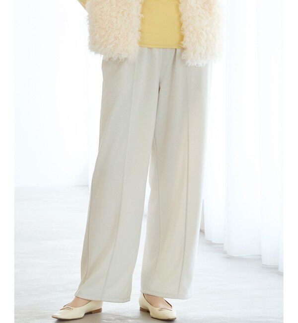 23区「【SLOW/一部店舗限定】コットンライクテリー イージー パンツ」|その他|ベージュ系