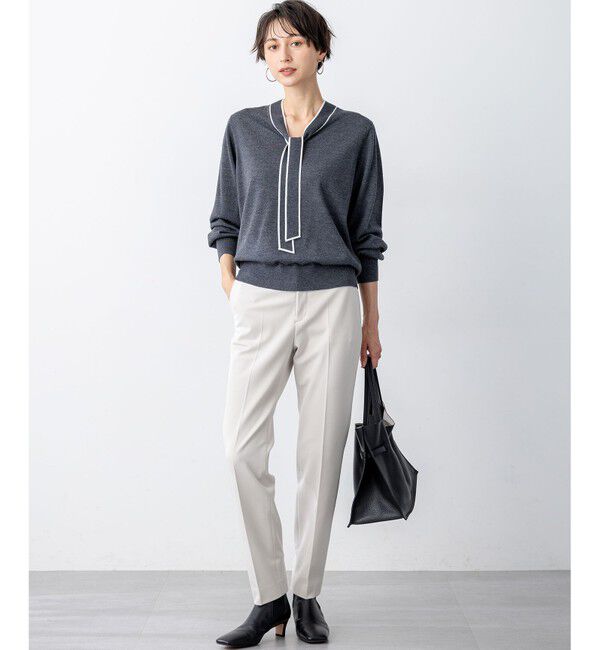 23区「【VERY掲載/撥水加工/洗える】TRストレッチギャバ テーパード パンツ」|その他|