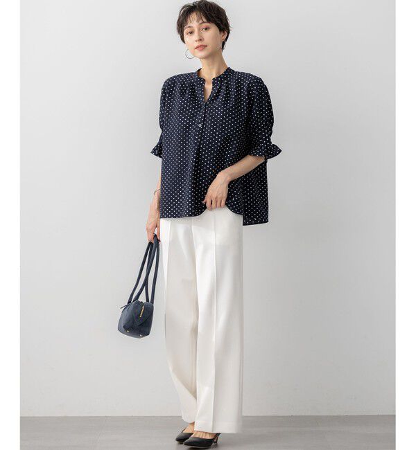 23区「【滝沢眞規子さん着用/VERY掲載】TRストレッチギャバ ワイド パンツ」|その他|