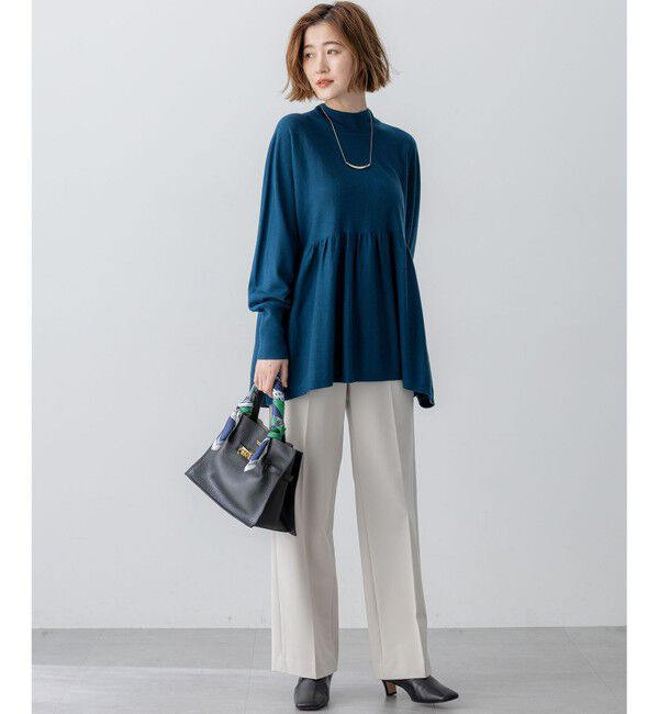 23区「【滝沢眞規子さん着用/VERY掲載】TRストレッチギャバ ワイド パンツ」|その他|