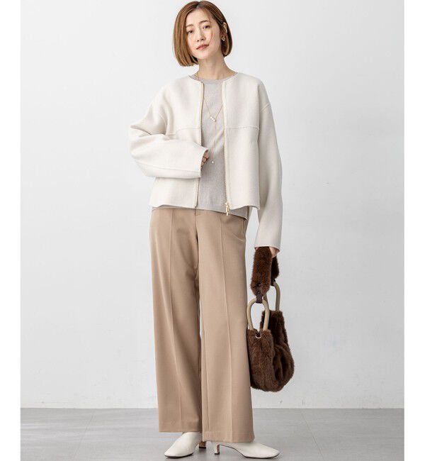 23区「【滝沢眞規子さん着用/VERY掲載】TRストレッチギャバ ワイド パンツ」|その他|