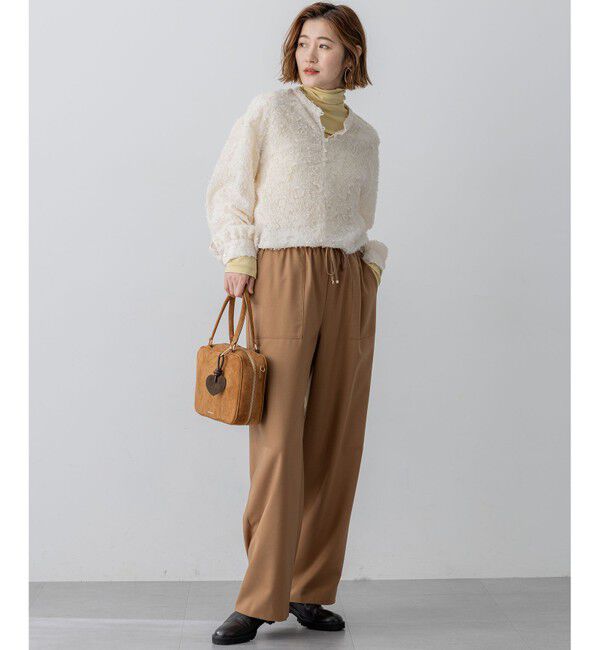 23区「【洗える】ナチュラルストレッチサキソニー ベイカー ドロスト パンツ」|その他|