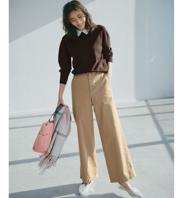 23区「【WEB&一部店舗限定】バイカラーデザイン 2WAY ニット」|ニット・セーター|