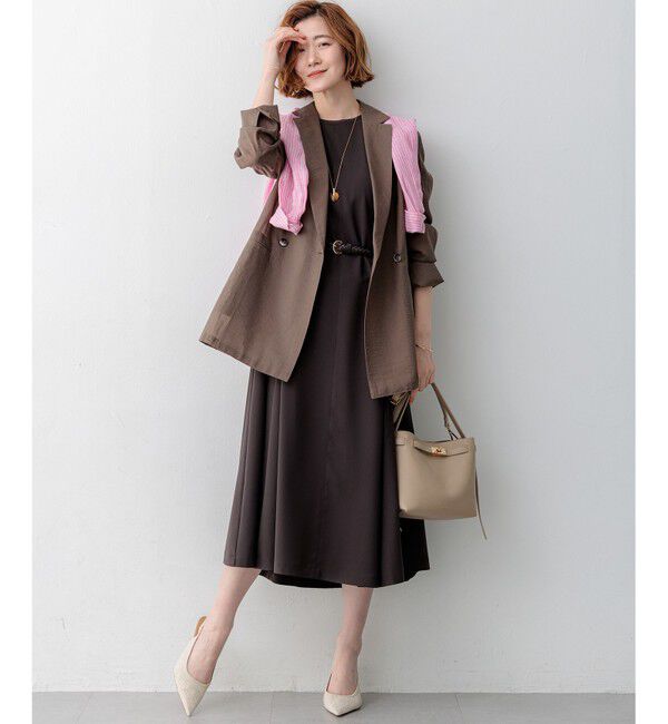 23区「【見上愛さん着用】ナイロンコットンシアーボイル ダブルジャケット」|その他|