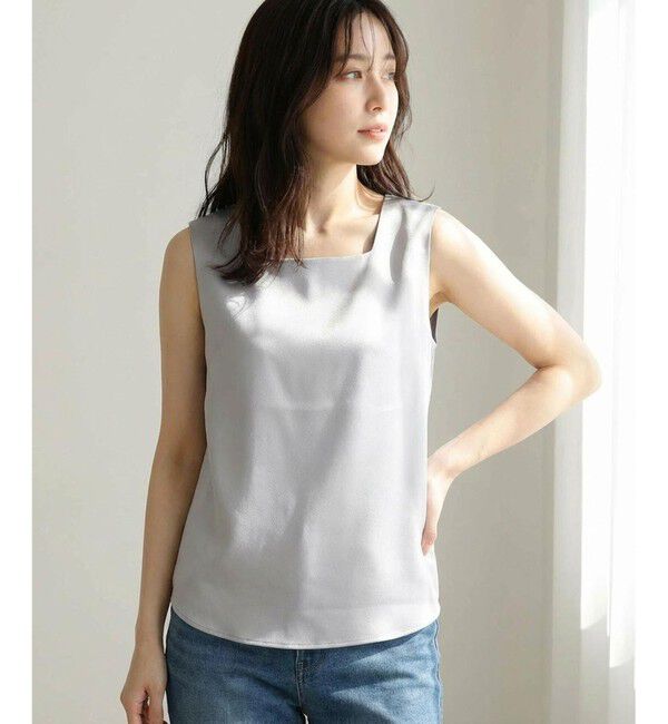 ANY SIS「【2WAY】サテン タンクトップ」|タンクトップ|